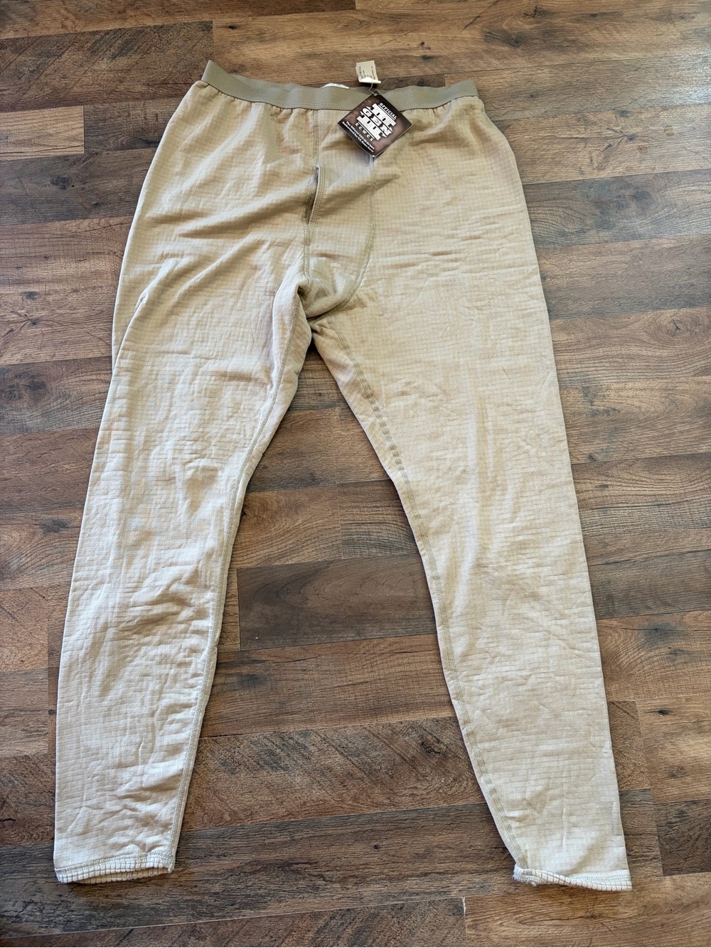 Light Tan Thermal Underwear Mens Large